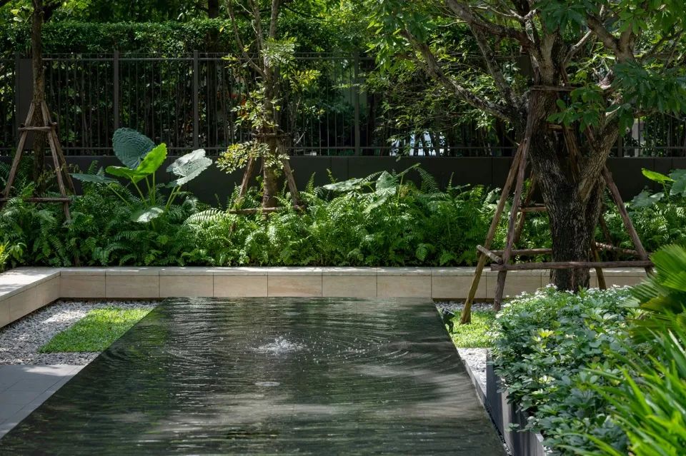 自然跌水景观,水幕瀑布跌水景观效果图