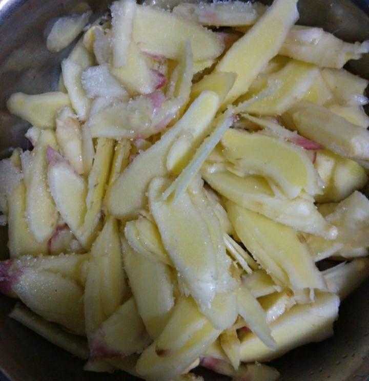腌制清脆爽口的子姜,上海阿姨腌嫩姜