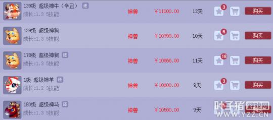 梦幻西游推荐入手的神兽,梦幻西游超级神兽值得入手么