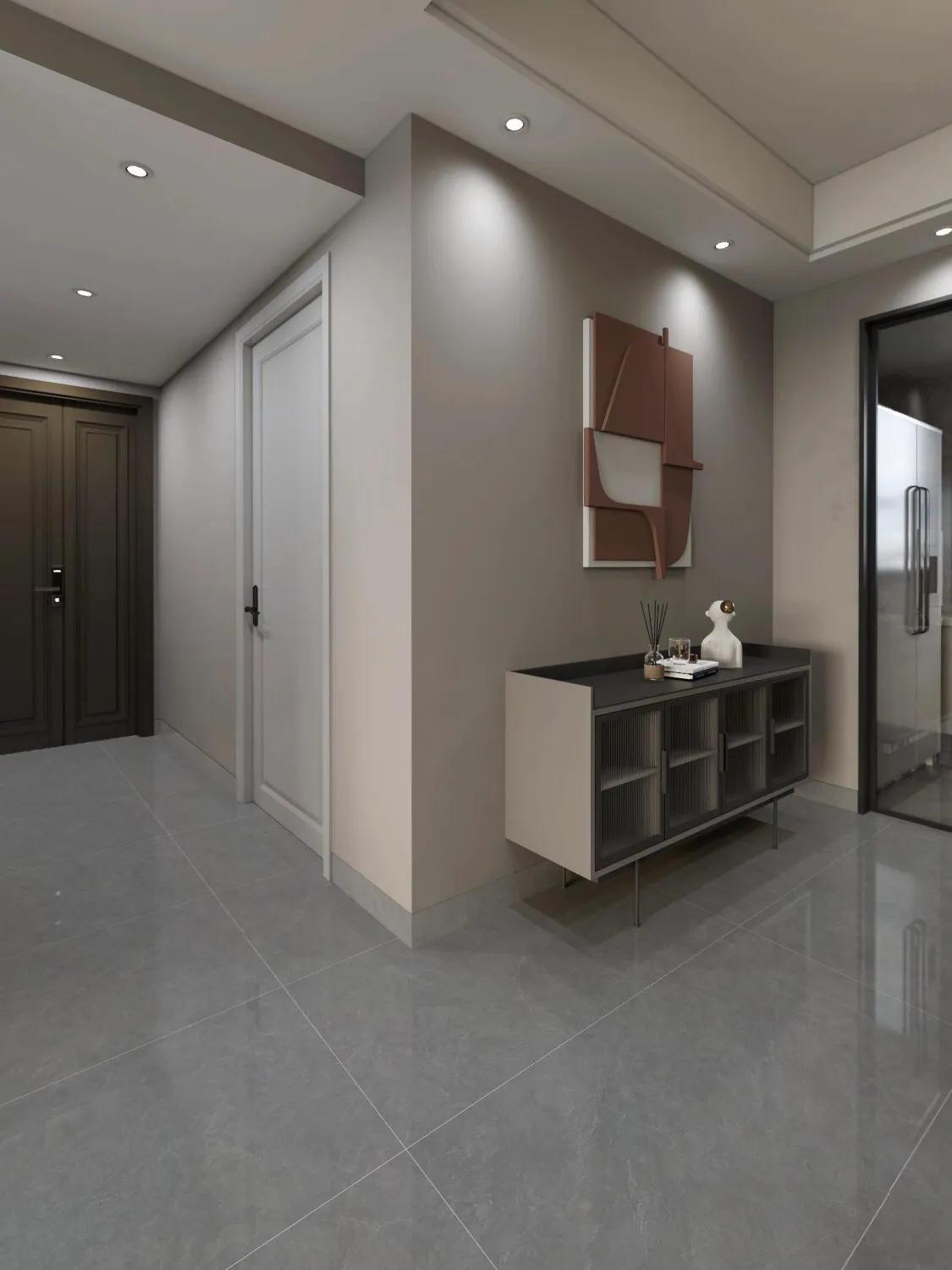 极简生活简而美,亮面灰色微理石装修效果