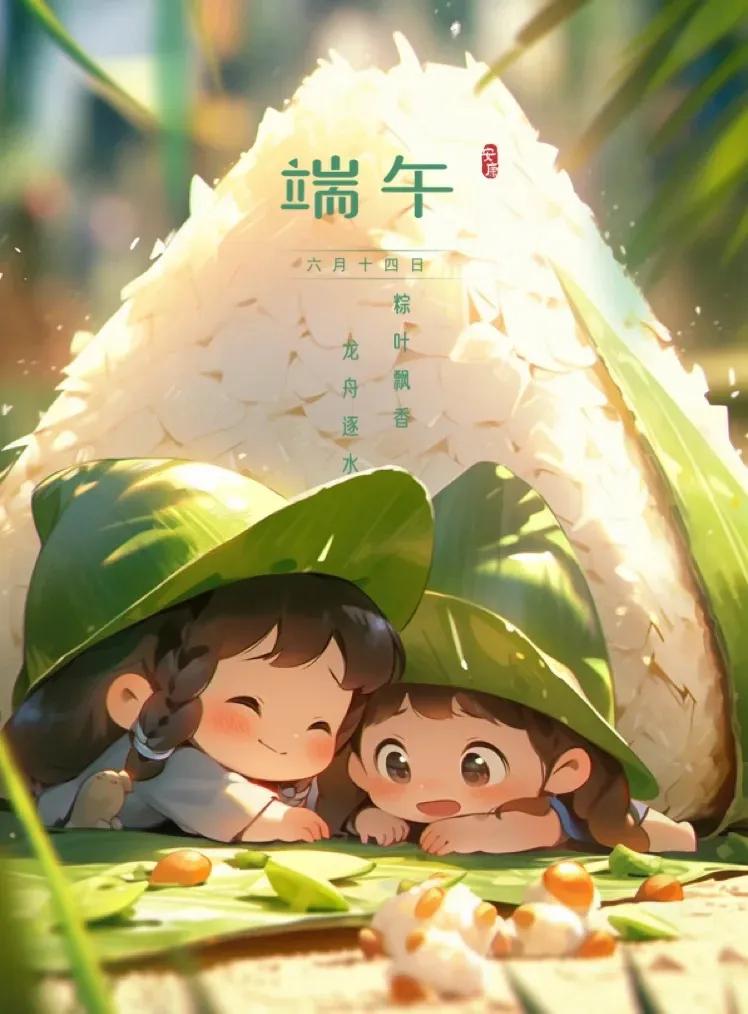 端午节绘画中国风海报,端午节海报手绘图片大全无字