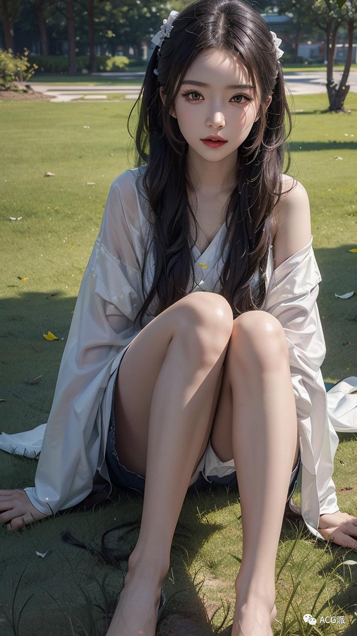 ai绘画暗黑系古风少女,古风高马尾绘画女