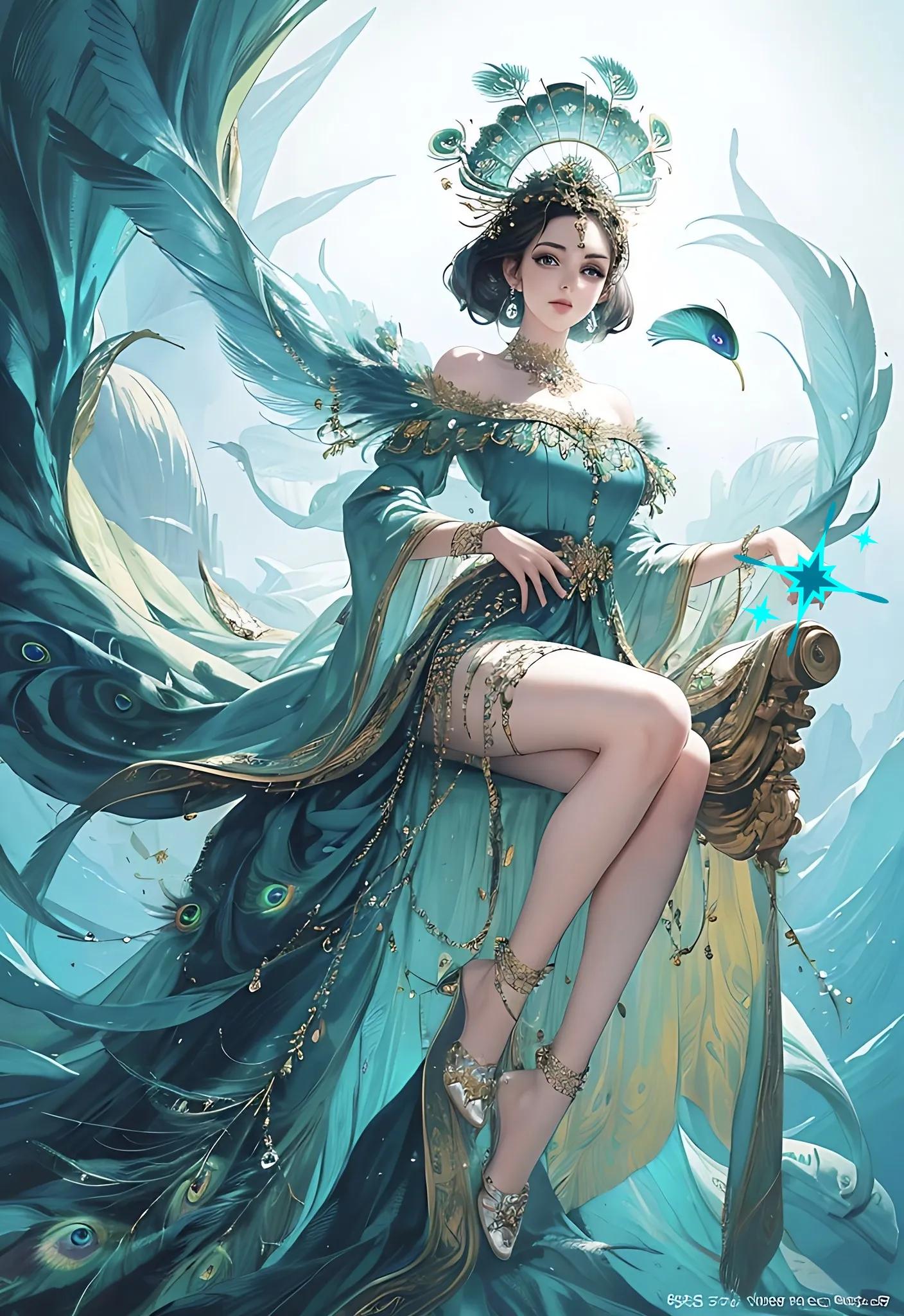 绝美孔雀公主,今日分享惊艳到你的古诗词