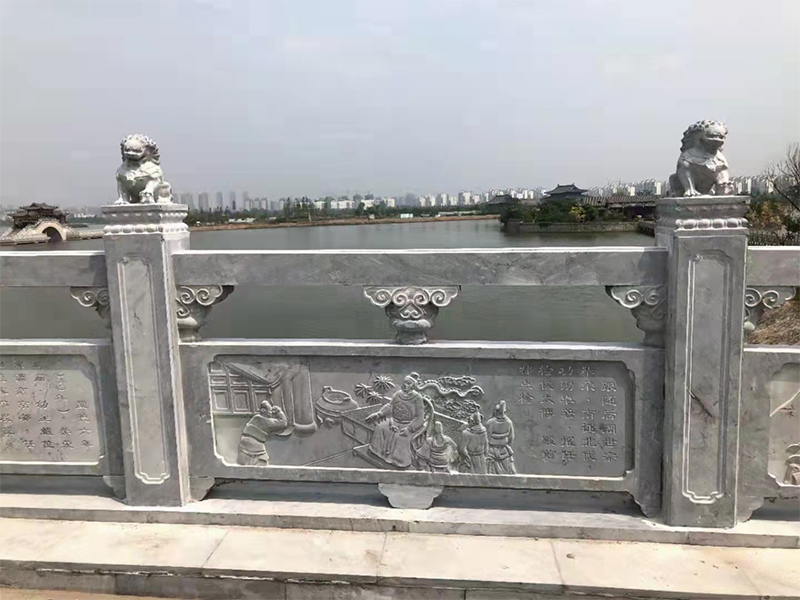 汉白玉石材栏杆多少钱一米,石雕花岗岩栏杆