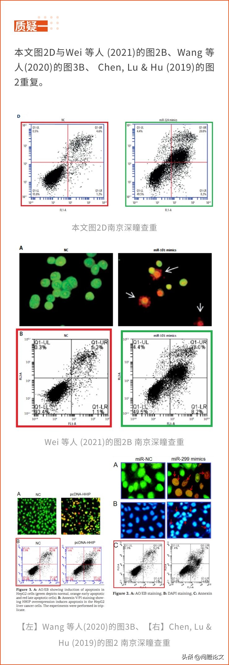 来自山东、湖北、江苏及辽宁等地医院的5篇论文竟都存在图片重复