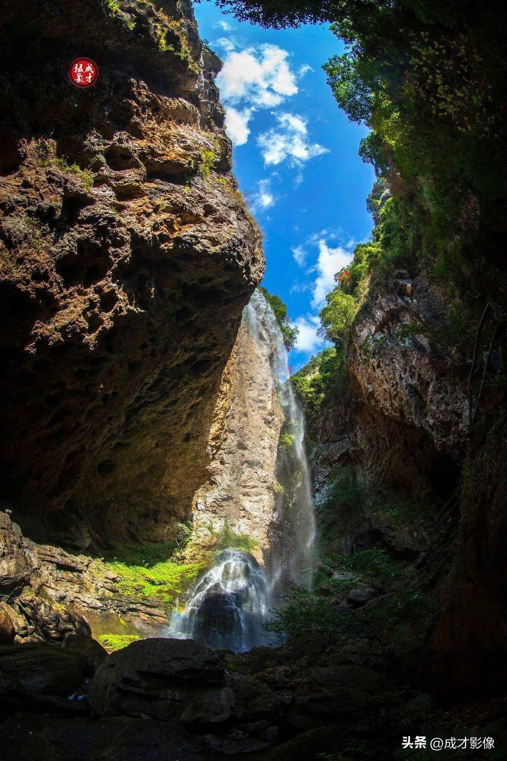 永泰瀑布景点,福建省永泰县百漈沟景区