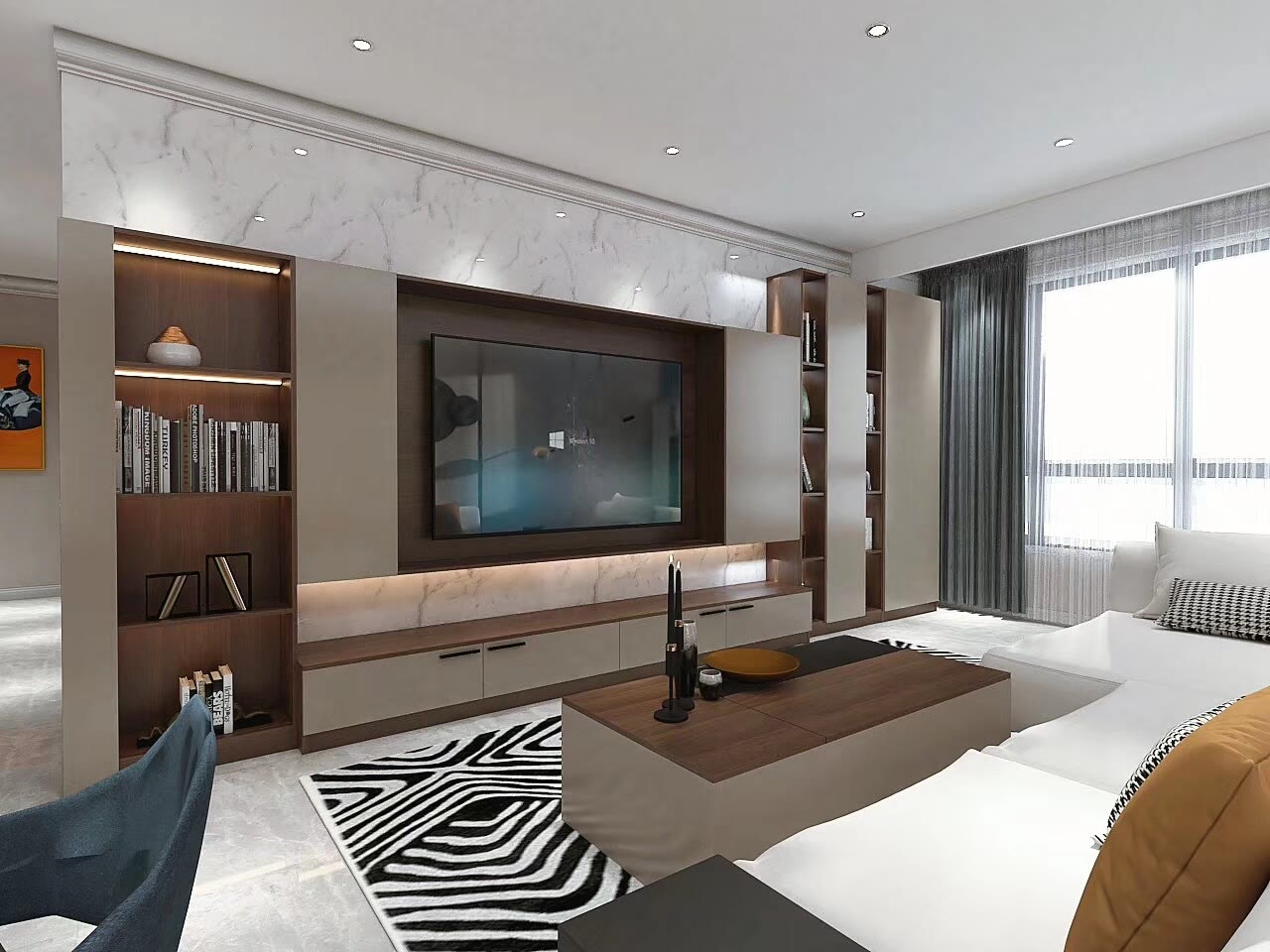 小户型电视柜简单设计,小户型电视柜装修设计