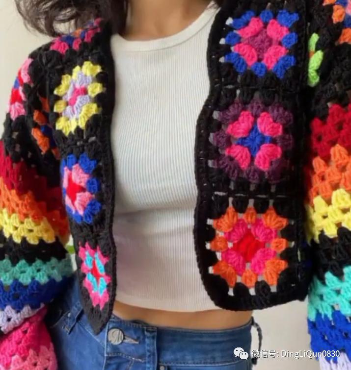 「针织作品」漂亮的祖母格图案夹克2022精品系列