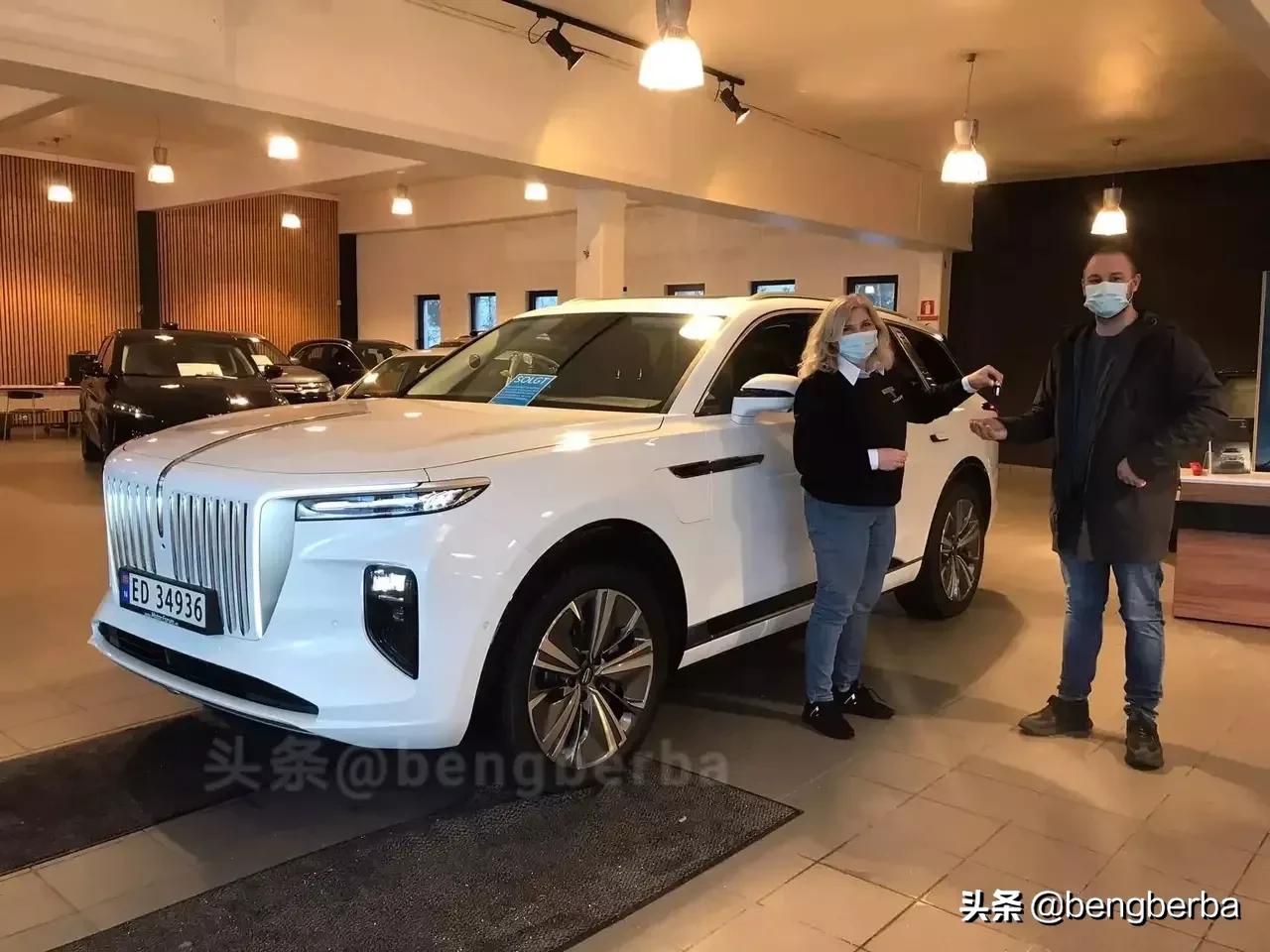 2022新款红旗e-hs9燃油版五座,红旗hs9出口多少钱