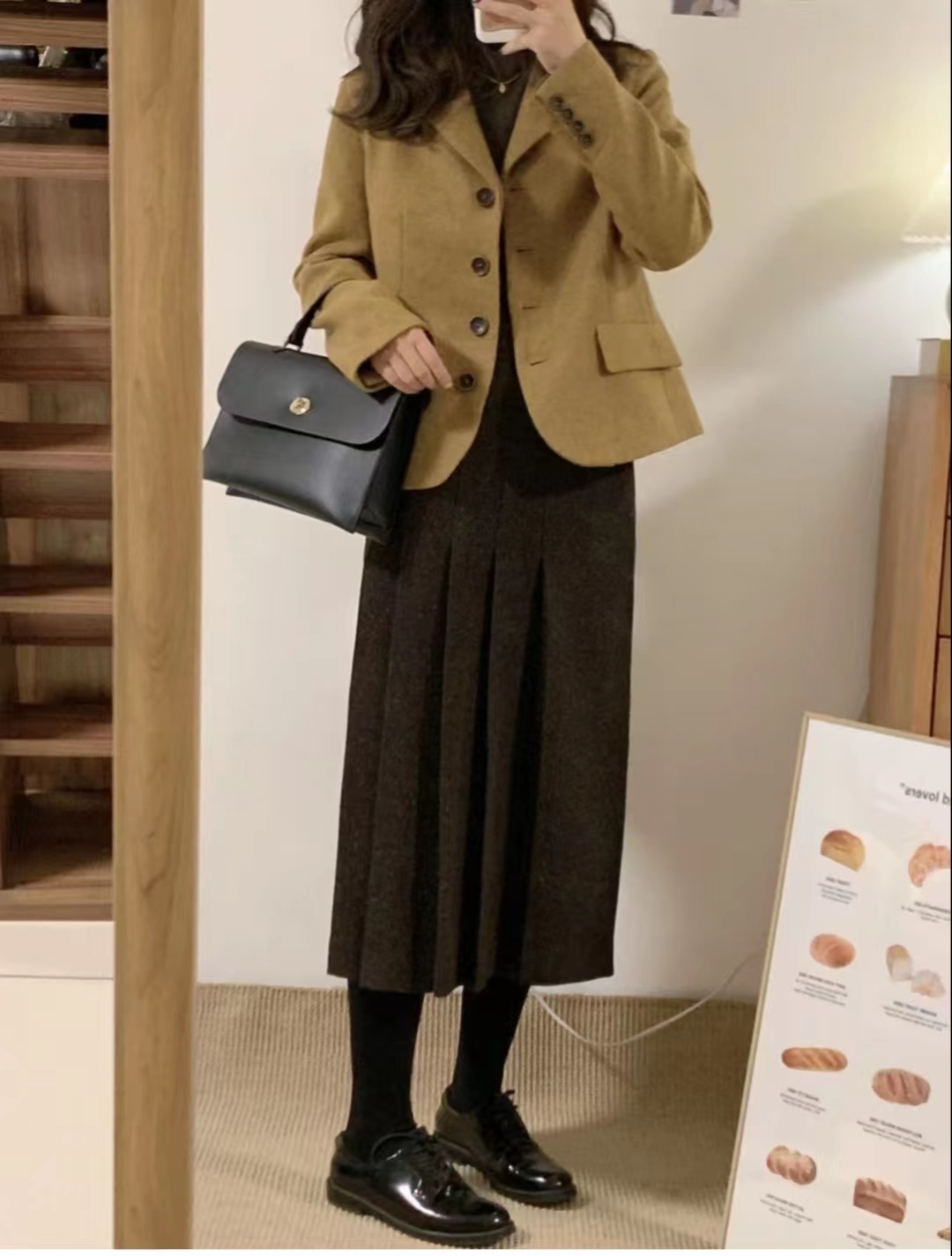 西装长裙搭配西装外套,西装外套配连衣裙气质高级感