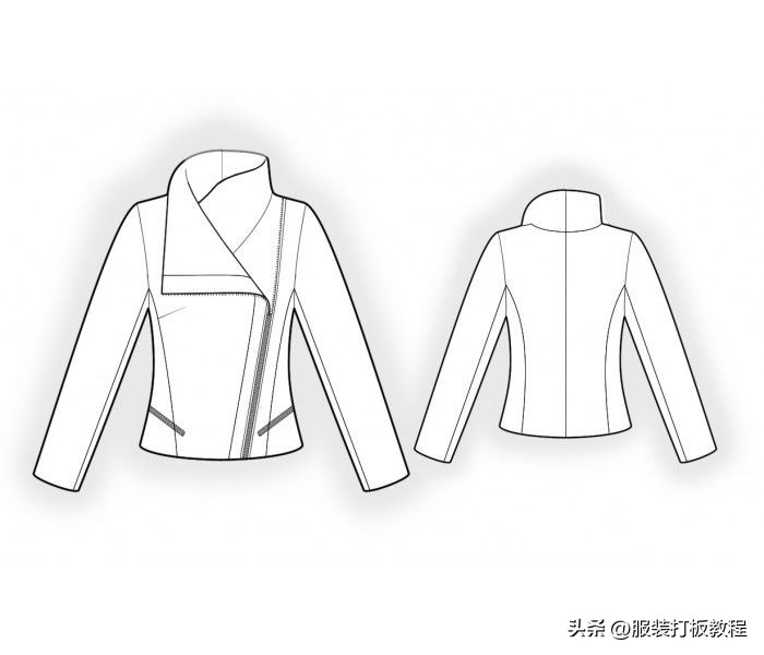 服装设计格子大衣款式图,服装设计风衣效果图