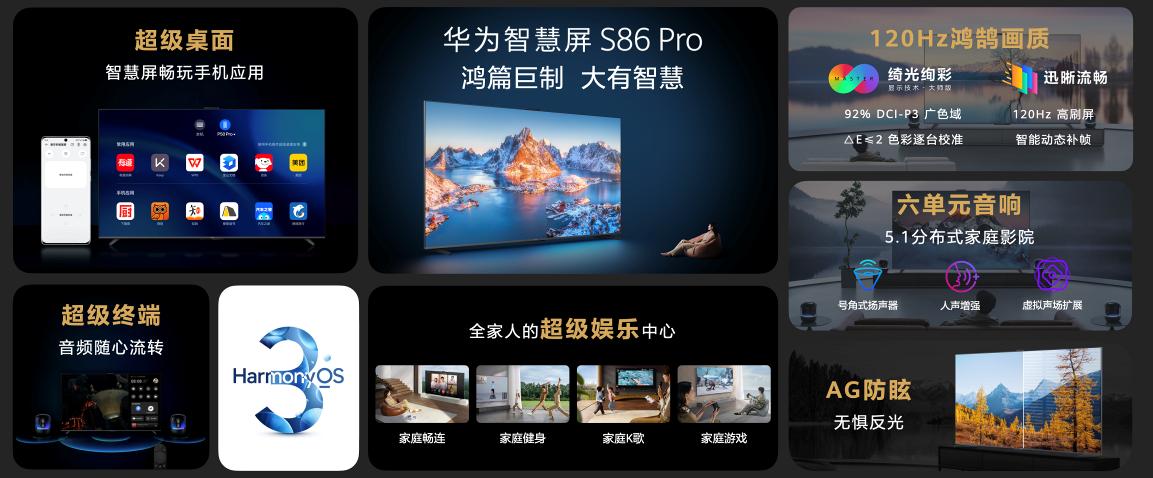 华为智慧屏s86pro黑科技,华为智慧屏S86Pro官宣