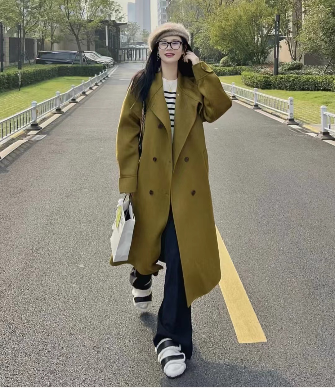 19套长款大衣内搭推荐,层次分明显高显瘦