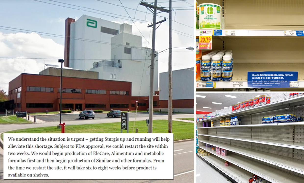 美国婴幼儿配方奶粉短缺,美国婴儿奶粉供应遭遇短缺