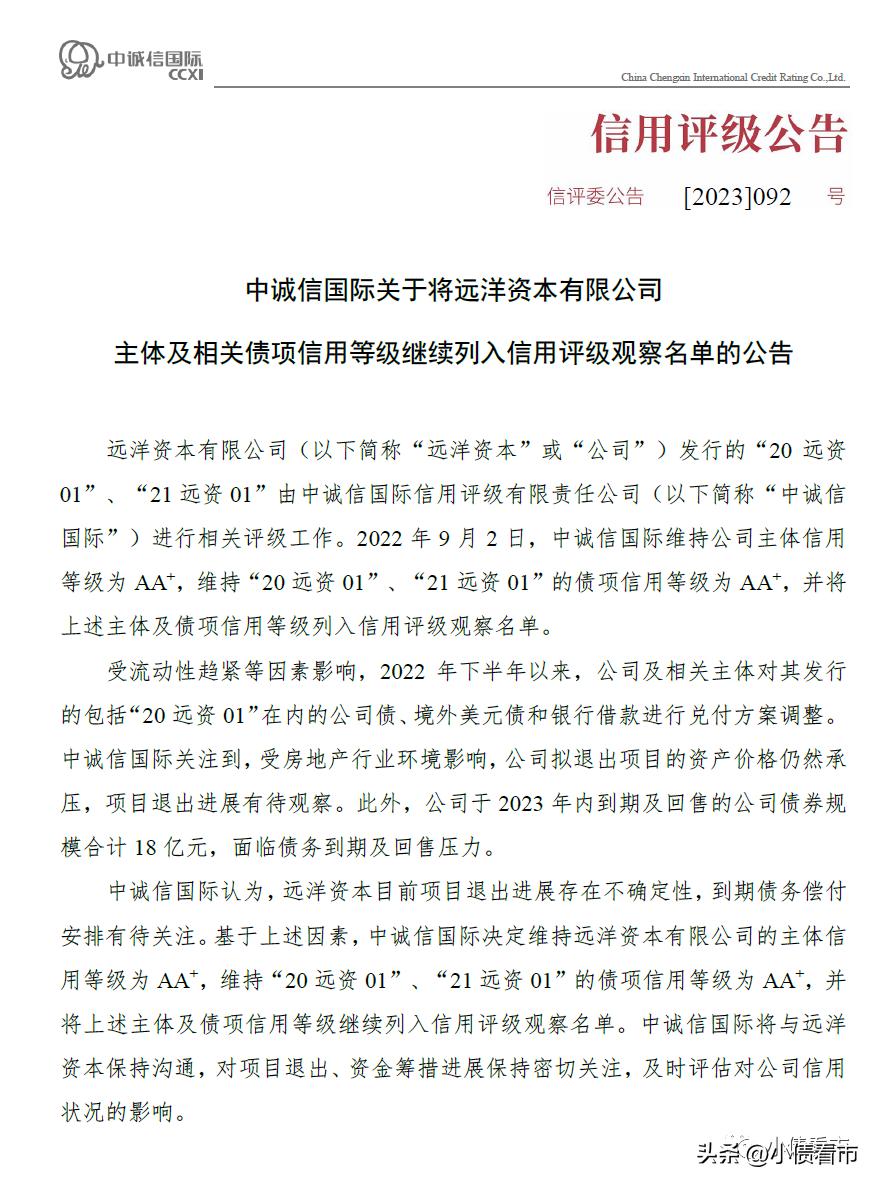 远洋集团陷20亿债务违约漩涡,远洋集团暂停境外债偿付