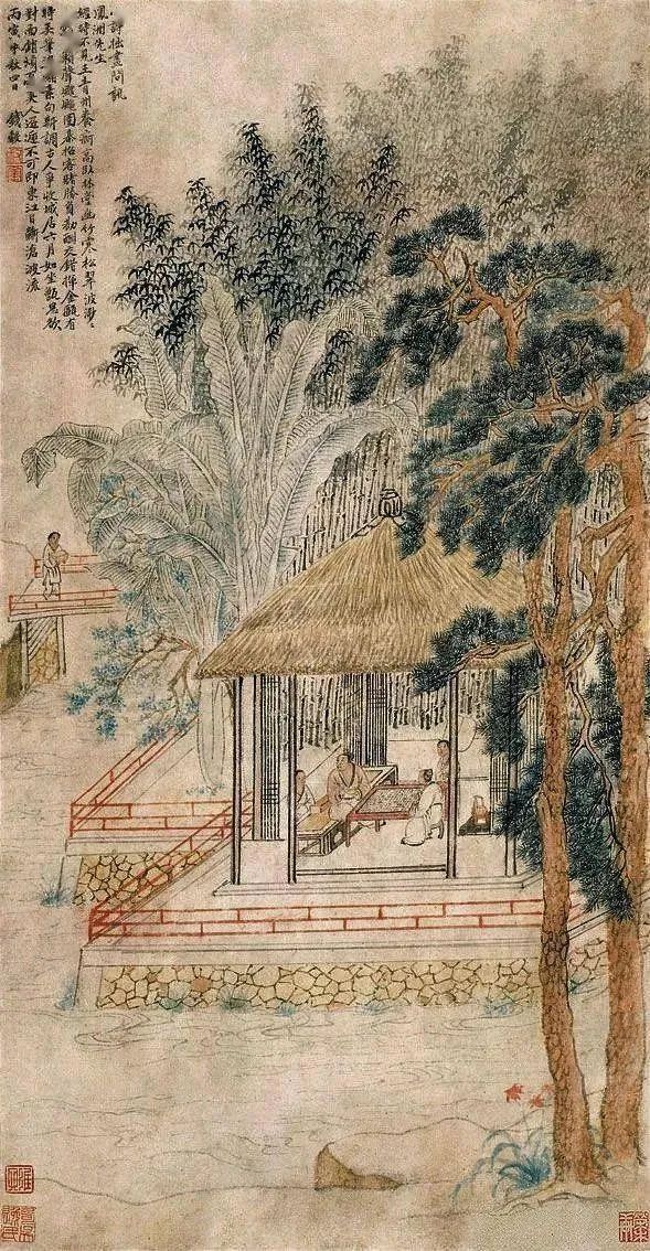 娓呯鏈堝鍙ょ敾,鍙ょ敾涓殑绉嬪ぉ鏅氫笂鍥剧墖