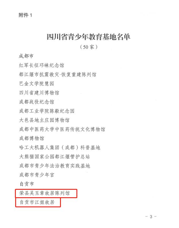 自贡红色基地有哪些,四川自贡国防教育基地