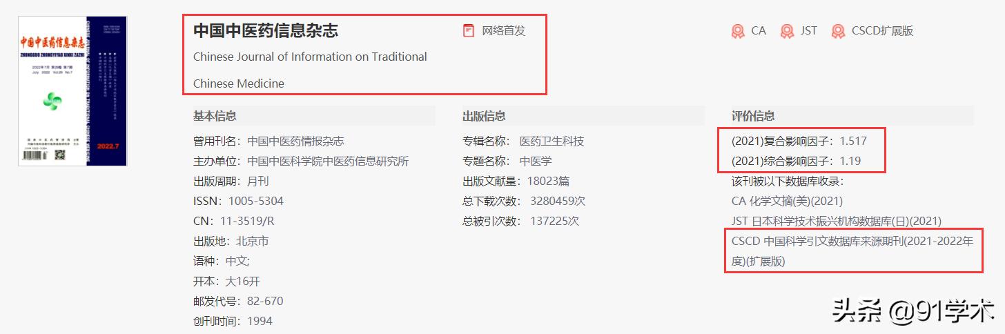中国中医药信息杂志征稿,中国中医药信息杂志杂志