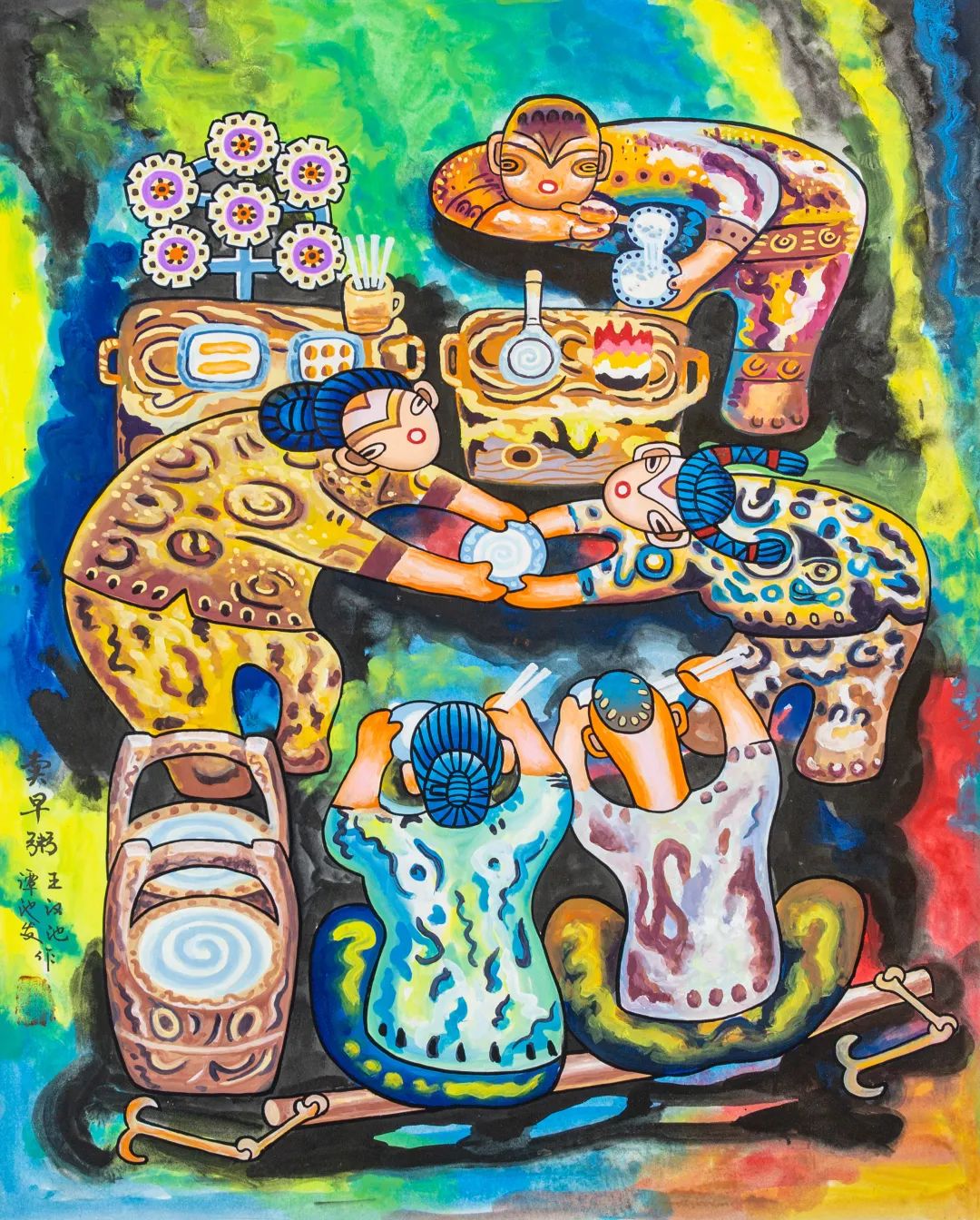 一起来画一碗热气腾腾的腊八粥吧,一起来画腊八粥