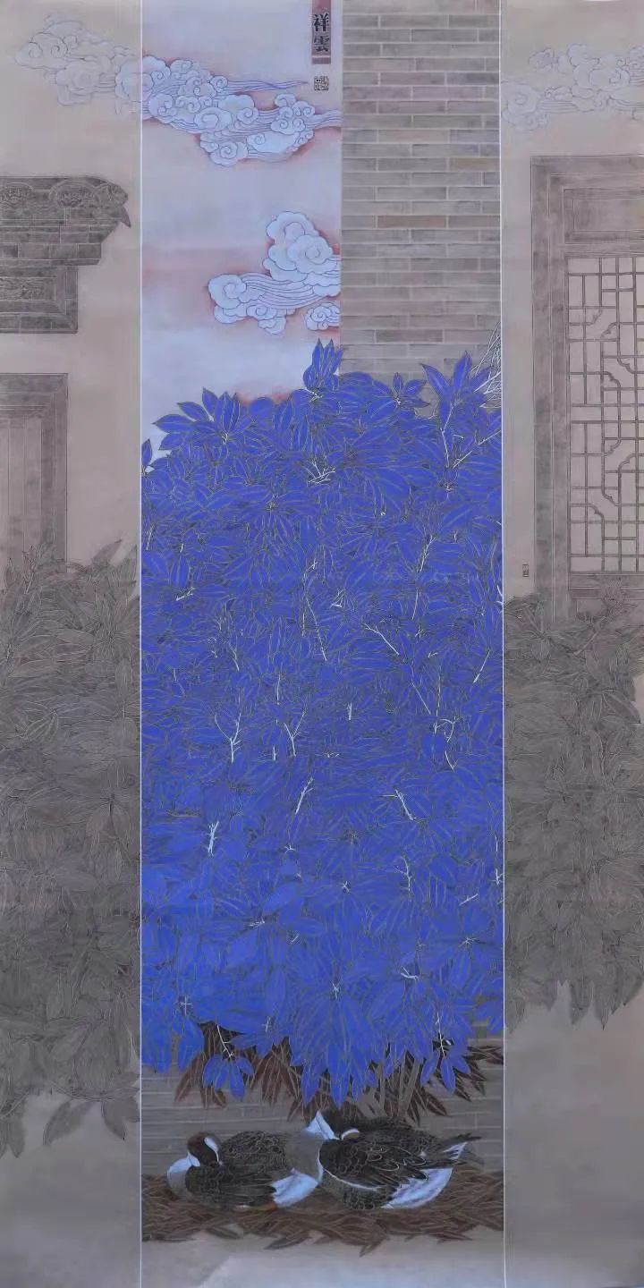 勾线画色彩,好的工笔画白描勾线画