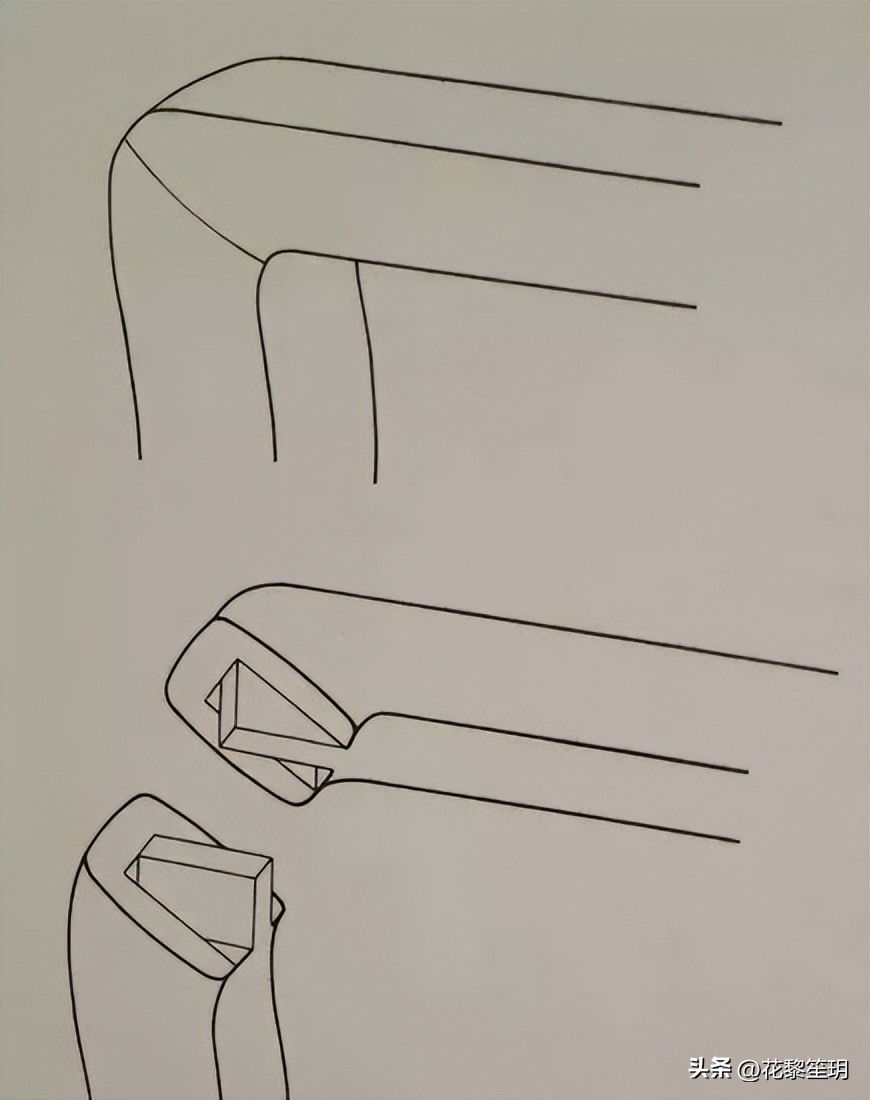 黄花梨蝴蝶榫,明清家具的明榫与暗榫