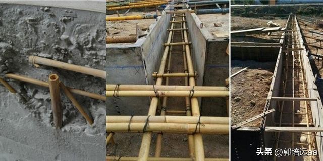 钢、竹、藤在混凝土中作钢筋的比较研究：拉伸和弯曲特性