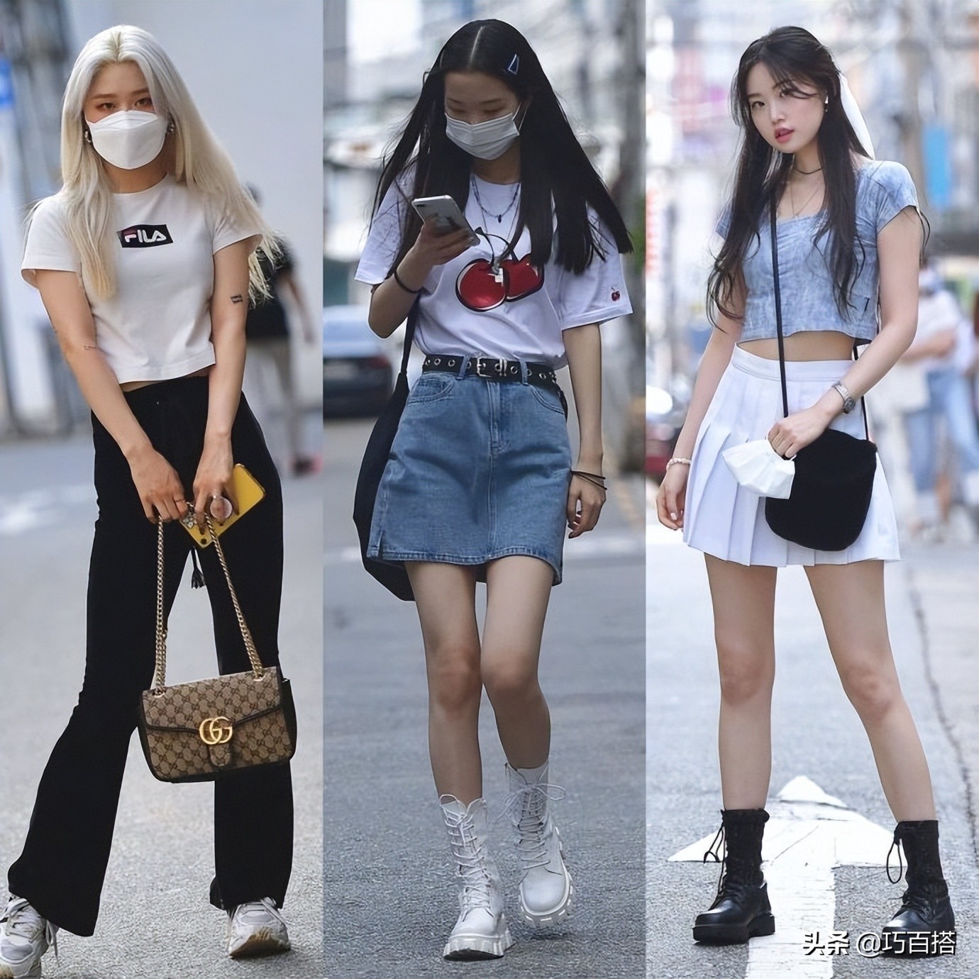 跟着韩国素人学穿搭,韩国街拍每日穿搭分享