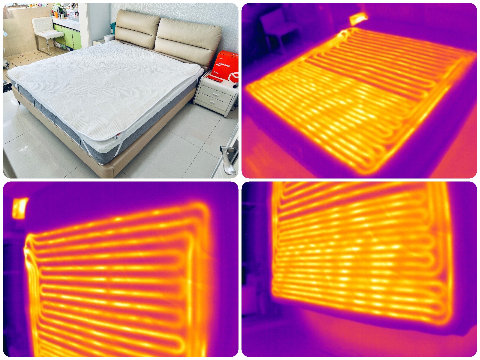地暖垫取暖测评,智能恒温水暖毯冬天暖床神器