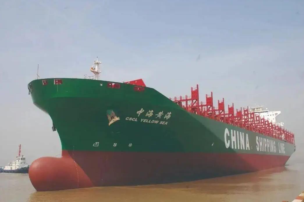 世界最大集装箱船哪个造船厂建的,中国在建最大集装箱船