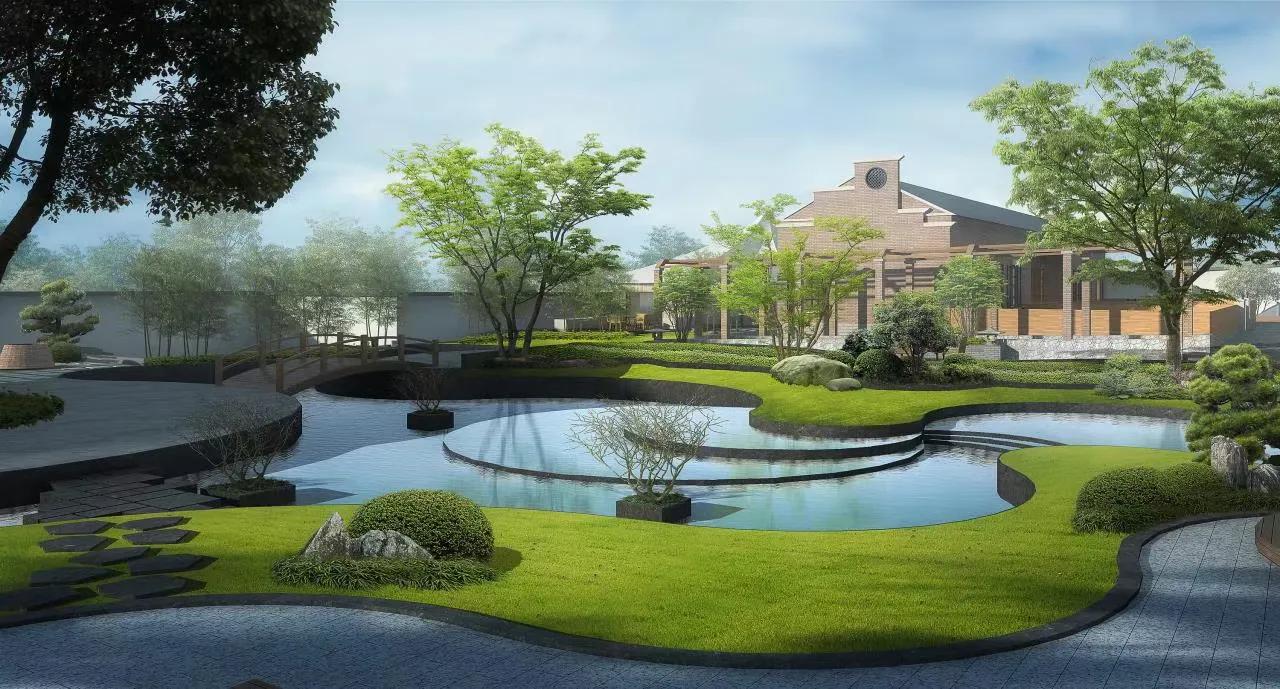 斜屋顶烧烤店设计效果图大全,露天花园火锅店设计效果图