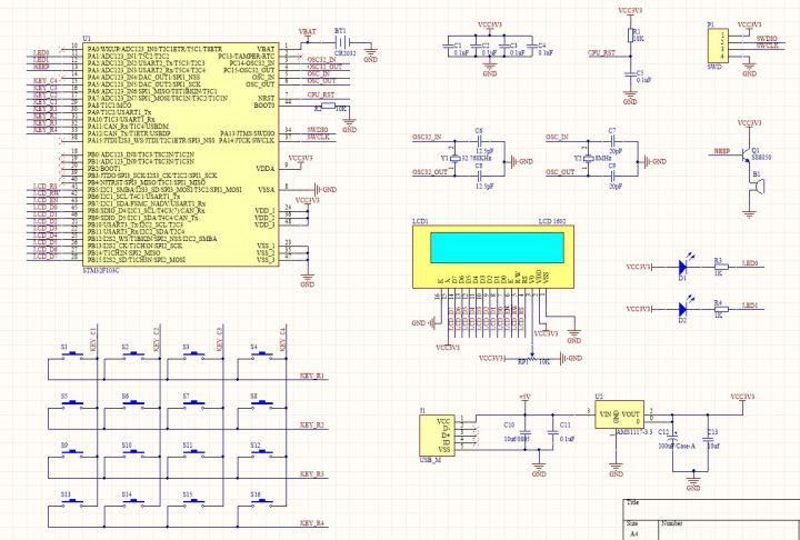 stm32指纹锁仿真图,proteus仿真stm32原理图