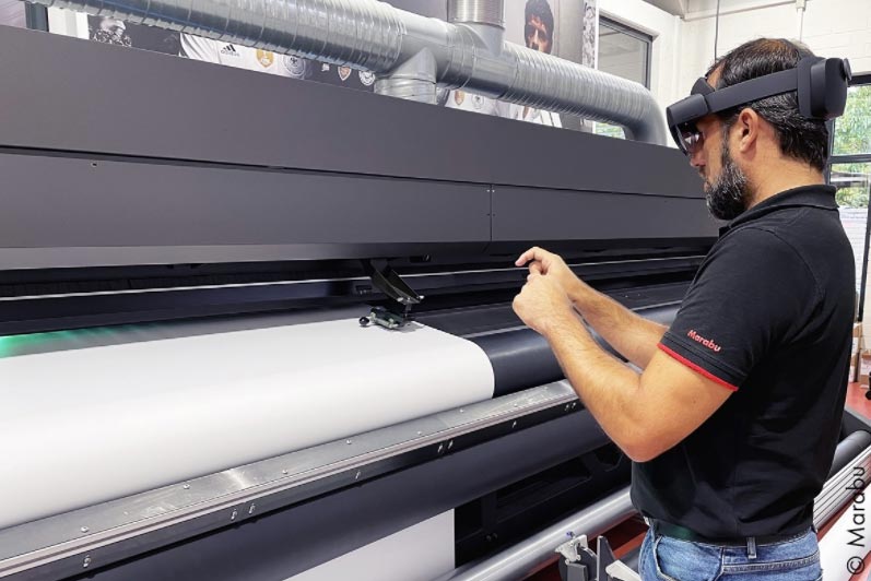 油墨商玛莱宝用HoloLens2混合现实提供全球远程售后和培训服务