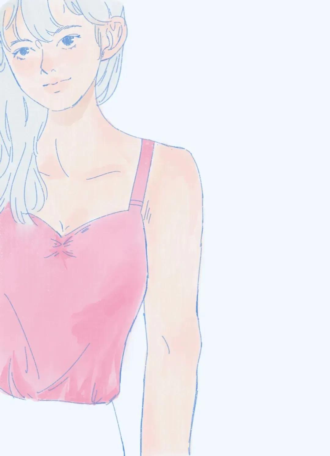 她的小腹微微凸起,她的肚子胖胖的像什么