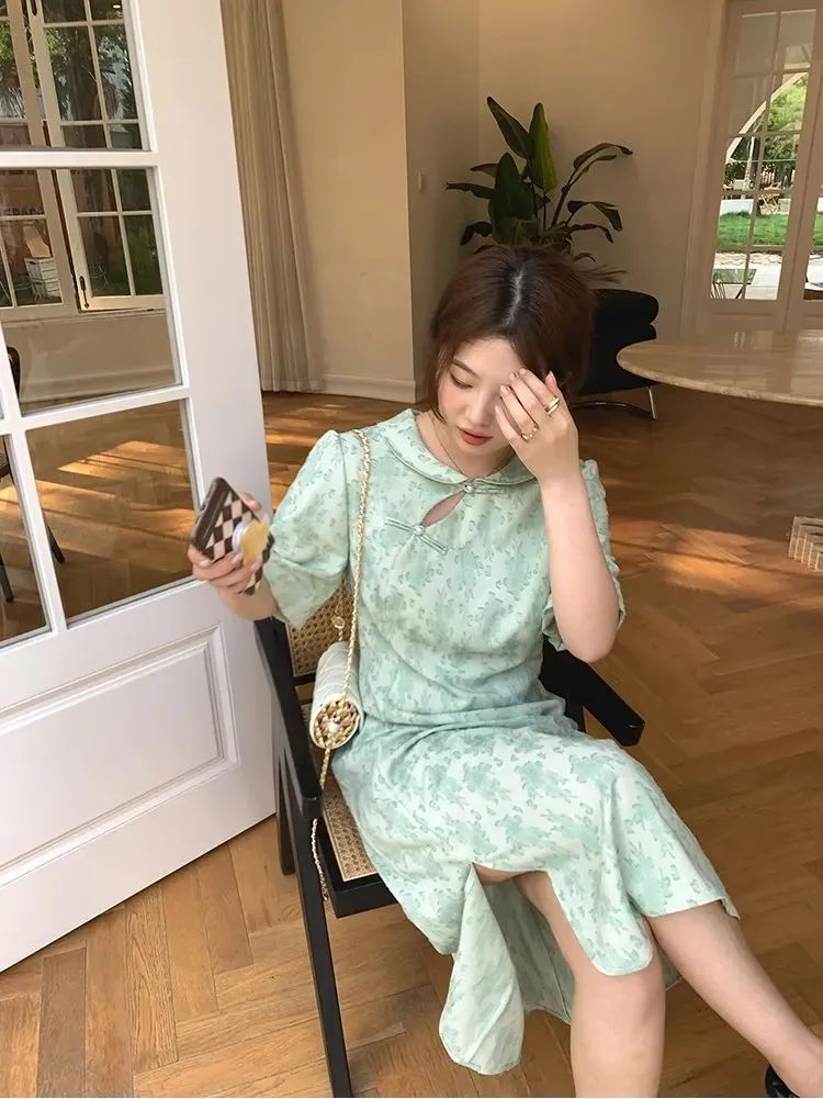 夏天微胖连衣裙,小个子120-150斤微胖连衣裙