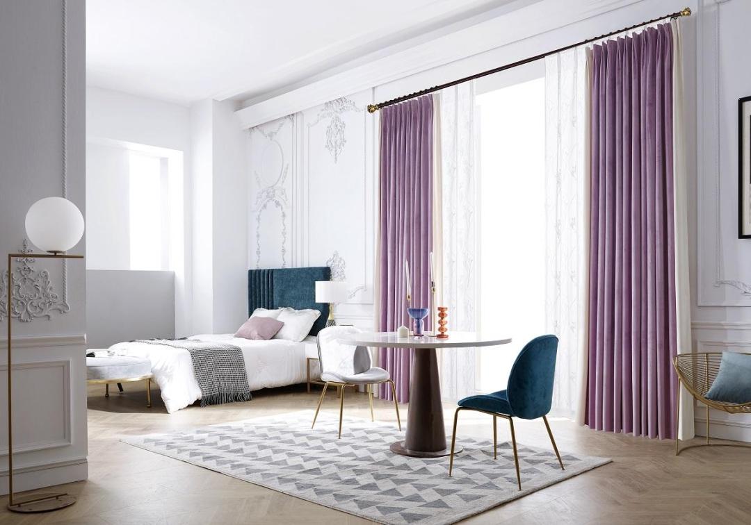 颜值高的窗帘,自己家窗帘怎么装好看又美观