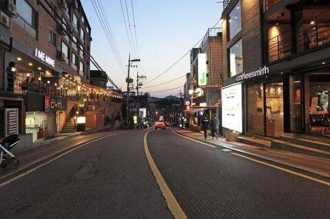 韩国梨泰院现场实景,韩国首尔梨泰院富人区别墅