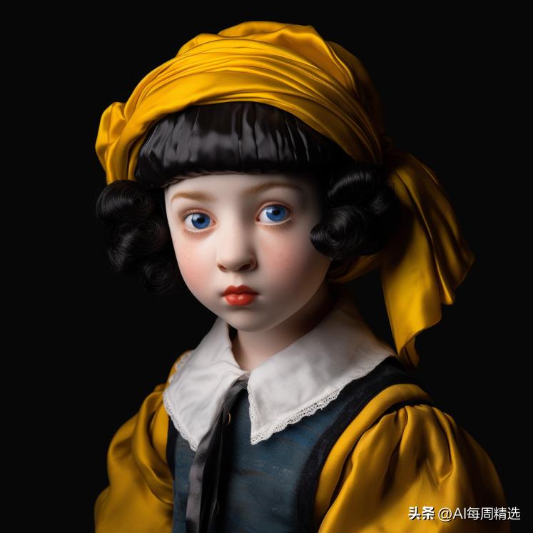 数字油画玩偶,现实主义肖像油画