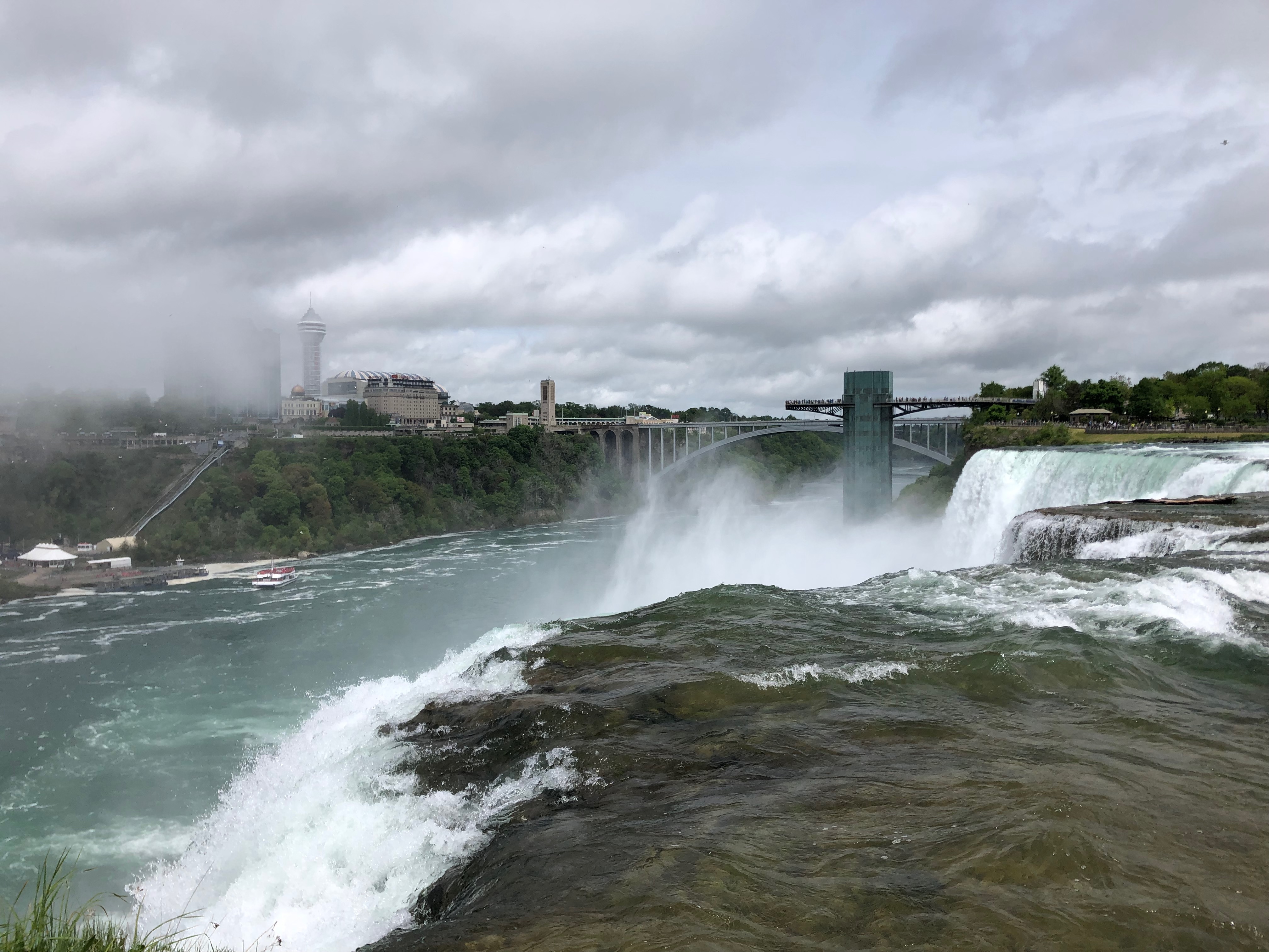 美加边境的尼亚加拉大瀑布,尼亚加拉瀑布加拿大视角