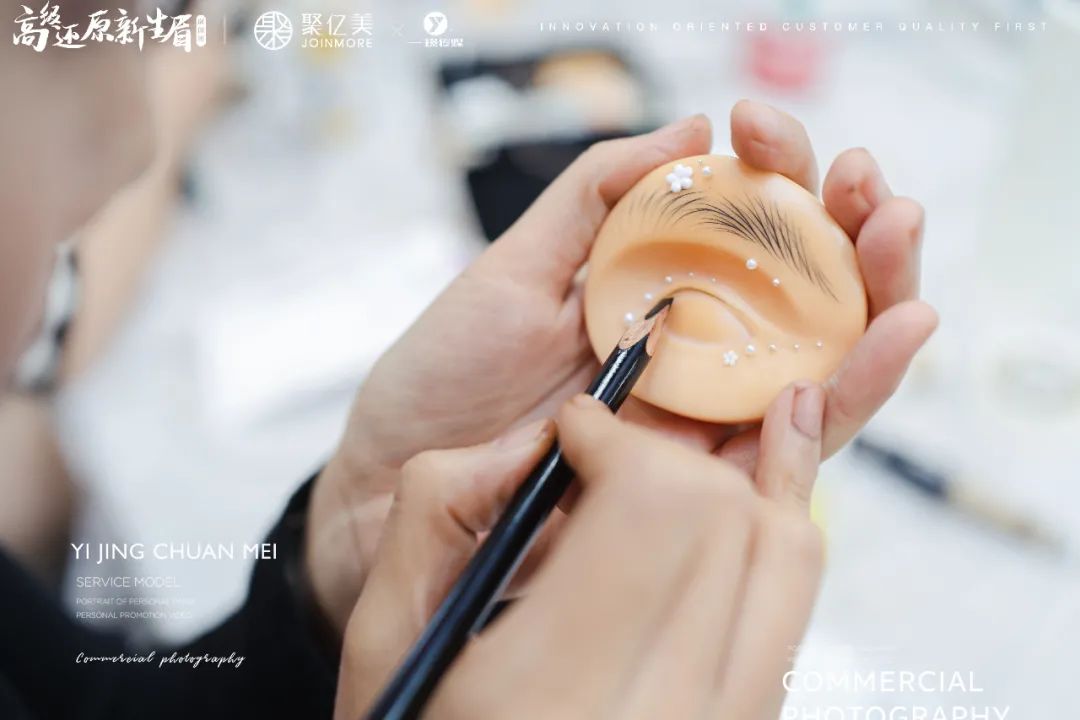 纹绣师第1次纹眉注意的事项,纹绣知识分享纹眉颜色过浓怎么办