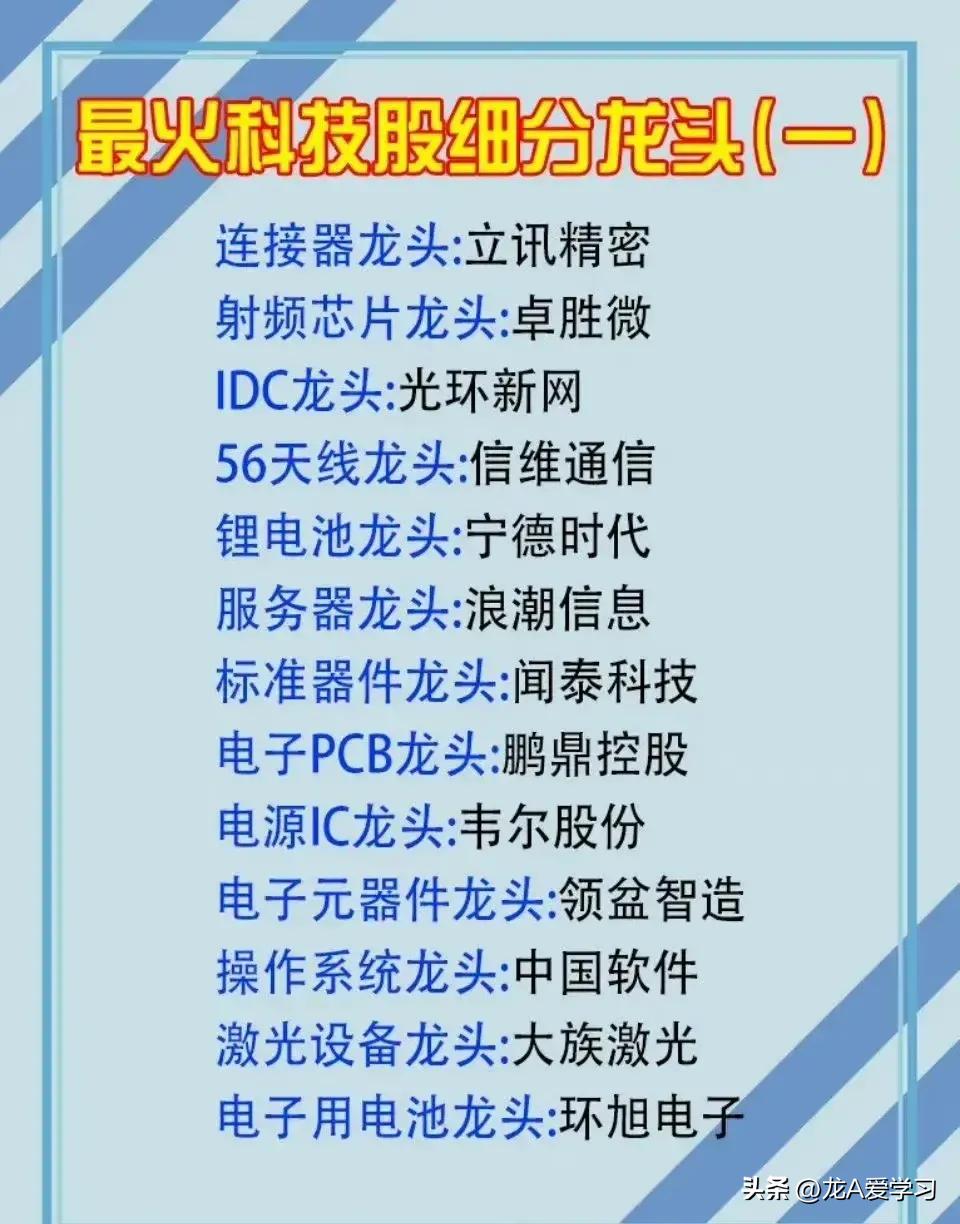 最具发展潜力的科技股,最具潜力的中国十大科技龙头