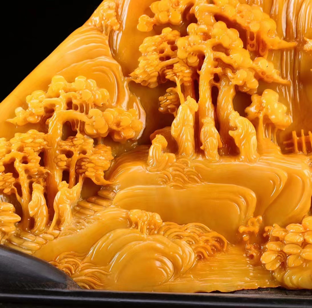 稀有品种田黄石,无比珍贵田黄石