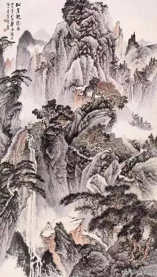 集名家精品山水画70幅欣赏,陈学良山水画精品欣赏40幅