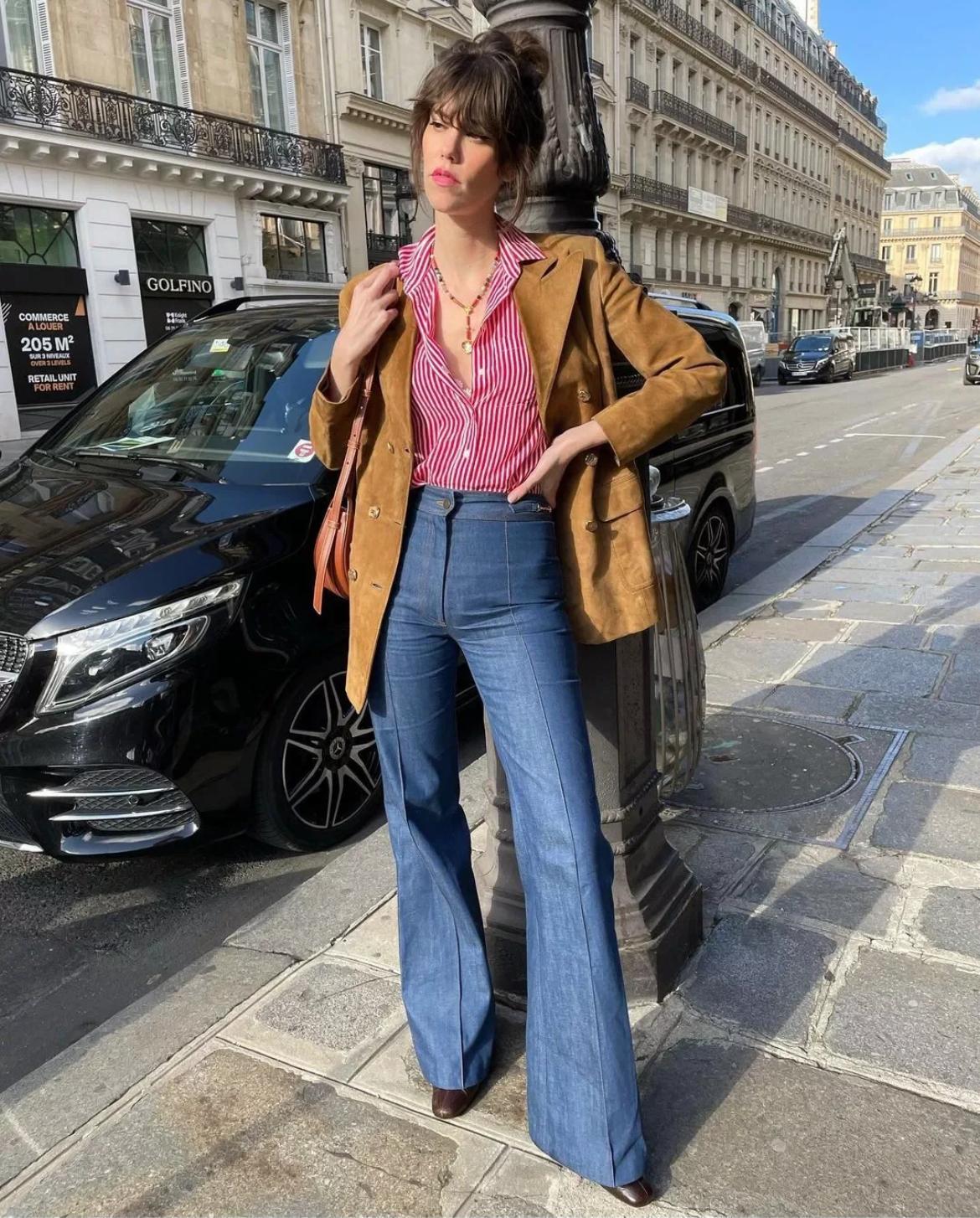 麂皮绒短外套穿搭,麂皮外套复古穿搭