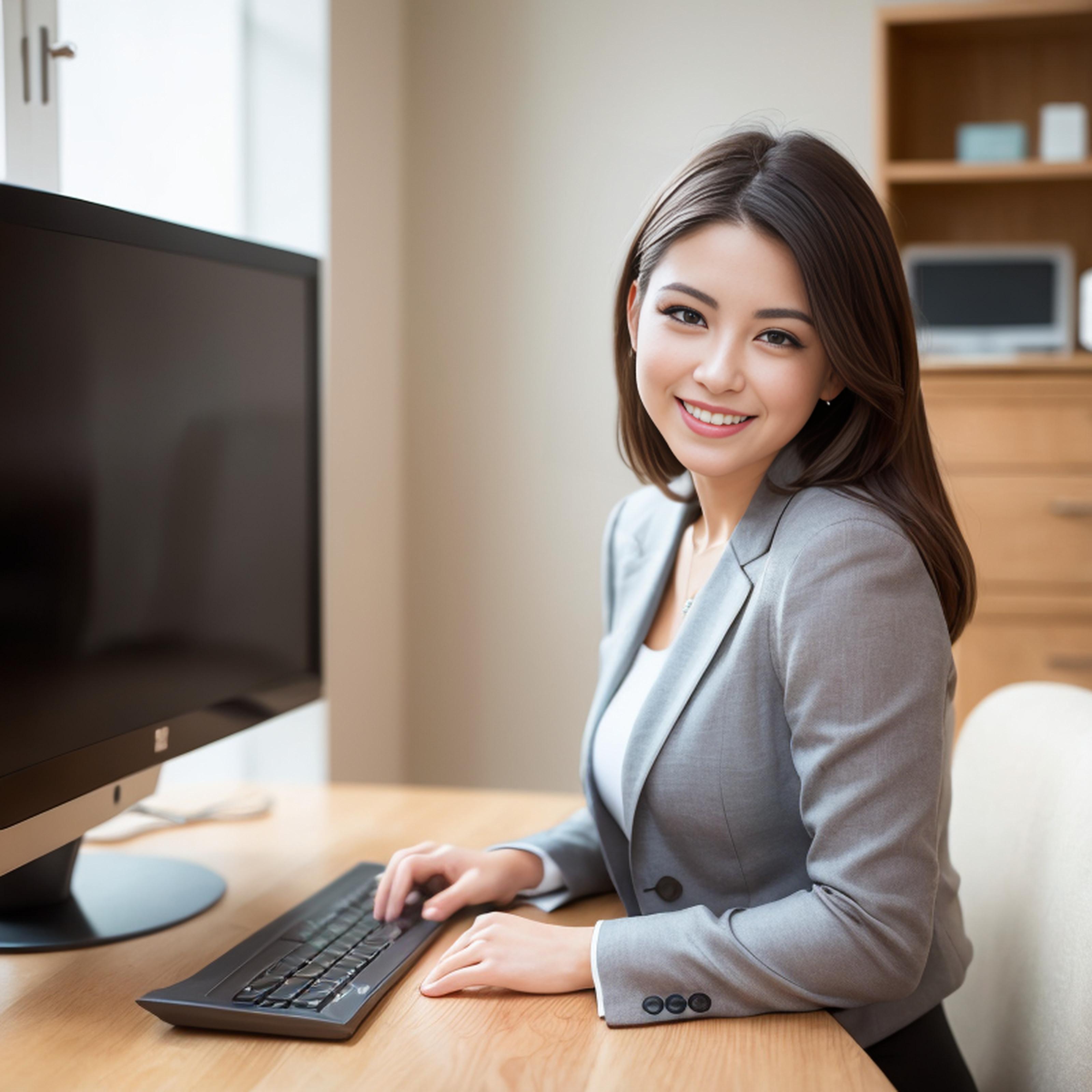 StableDiffusionAI生成的使用电脑的美女，盘点下我用过的电脑