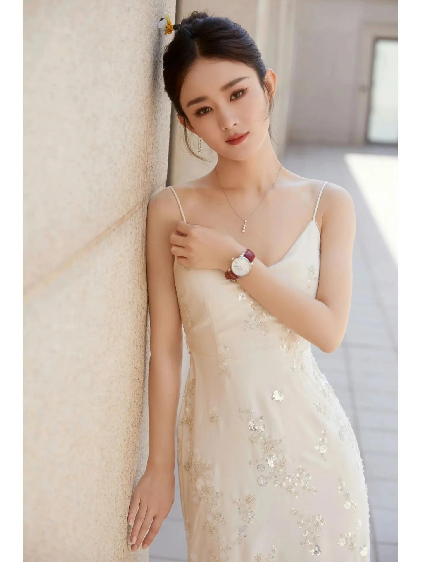 赵丽颖天生丽质十分可爱迷人,赵丽颖肤白清纯照