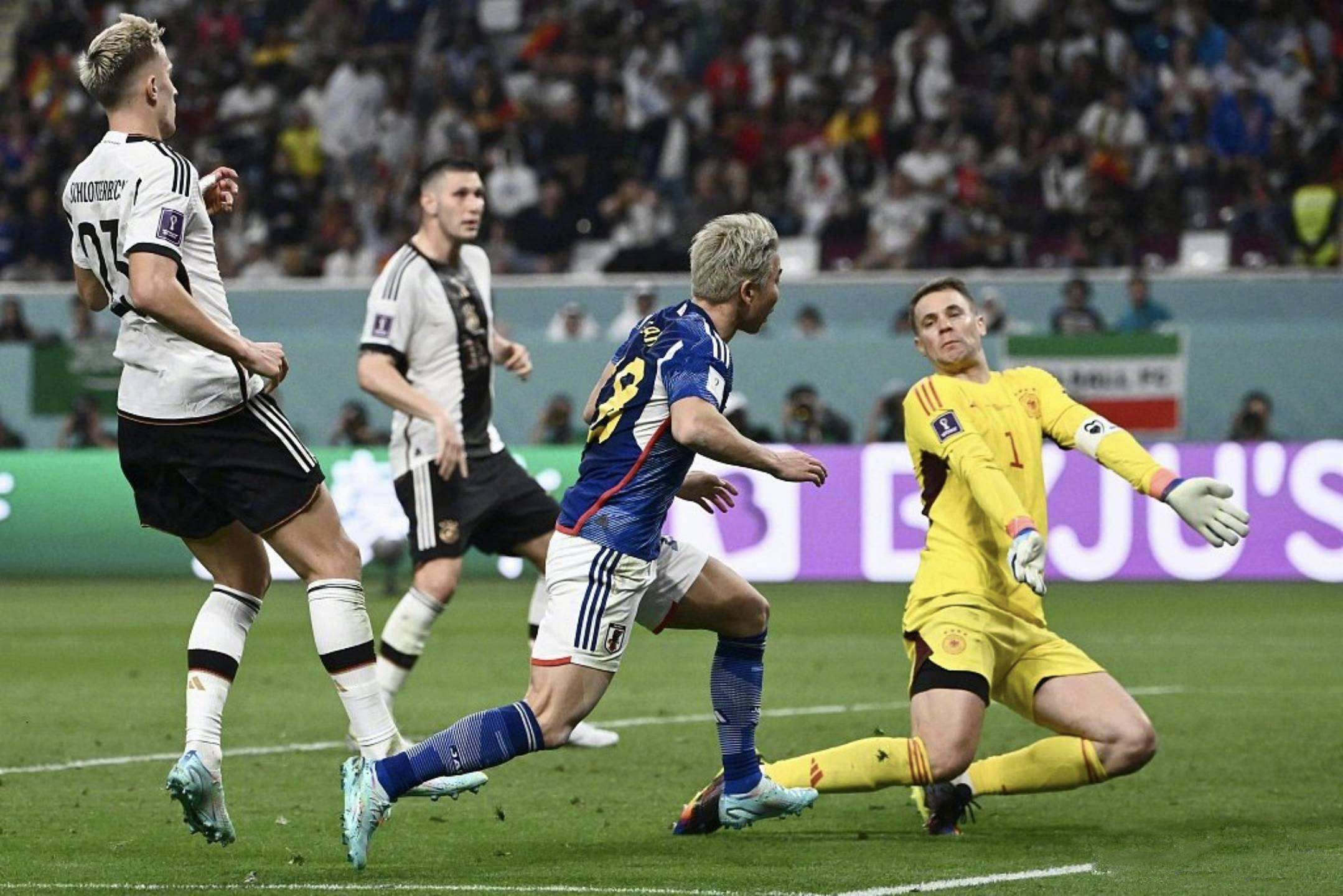 德国1-2不敌日本出线希望,德国1-2遭日本逆转录播