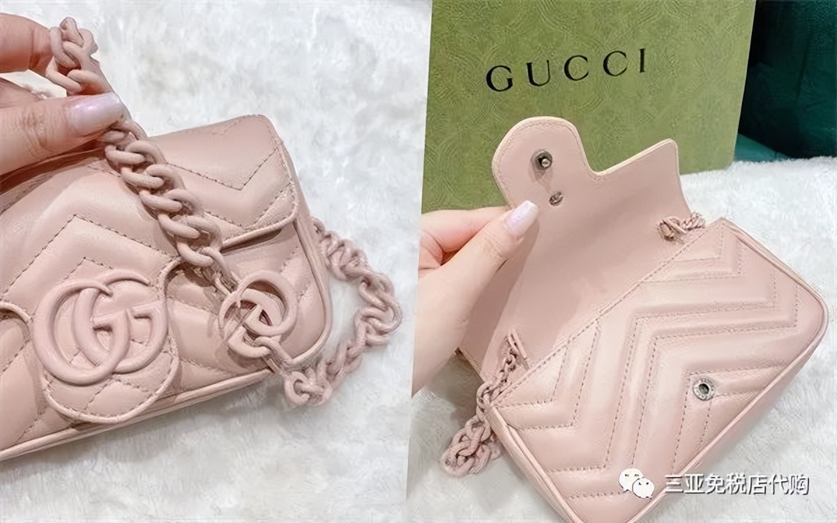 古驰包包marmont中号斜背,古驰包包款式黑链