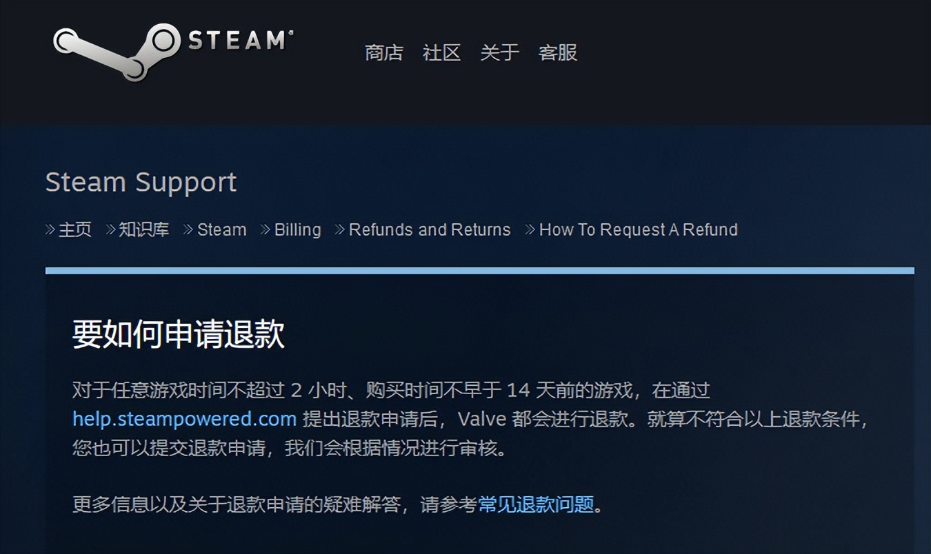 steam退款申请一般多久能退,steam退款满足条件一定能退款吗