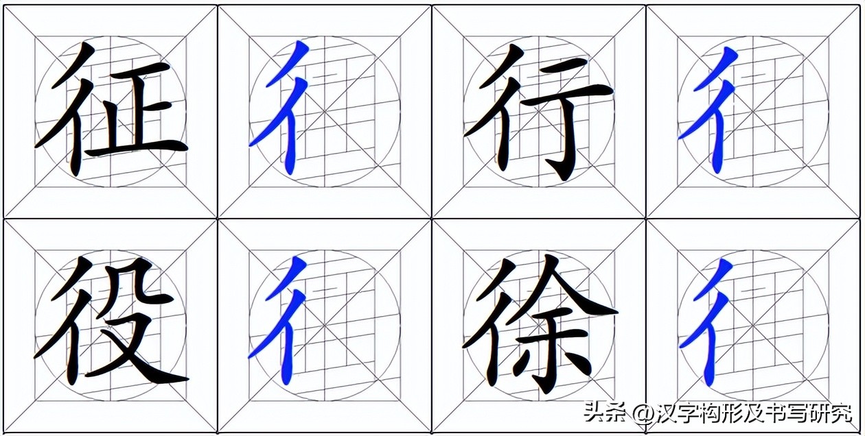 汉字偏旁部首书写规范,偏旁字书写规范