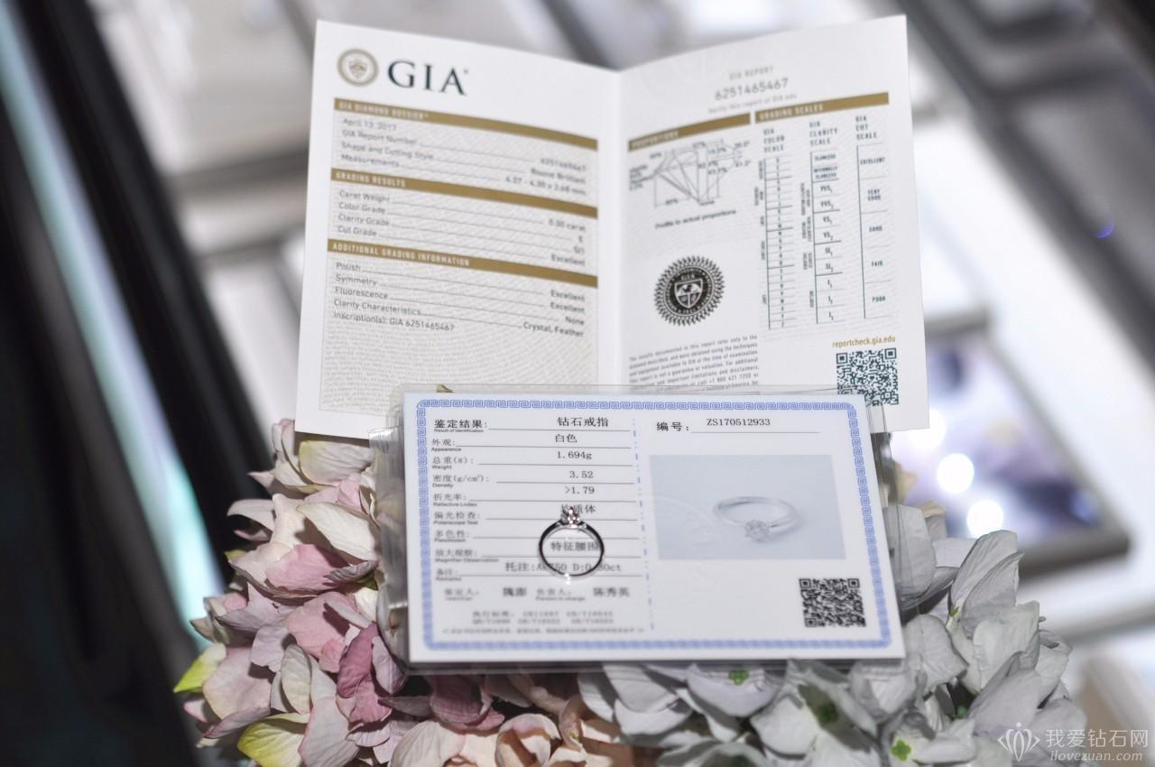 如何辨别钻石gia证书是不是套证,gia证上如何查看钻石瑕疵